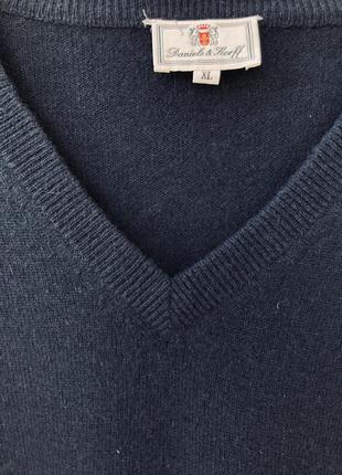 Класный кашемировый свитер тёмно синего цвета daniel’s&korff3 фото