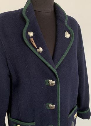 Винтаж баварский альпийский пиджак пальто alphorn кашемир4 фото