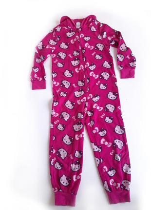 Слип пижама на девочку 5-6 лет человечек флисовый комбинезон2 фото