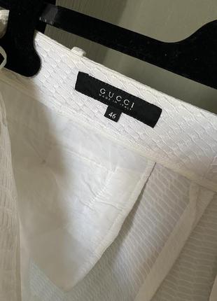 Белые брюки gucci pp 46 l-xl6 фото