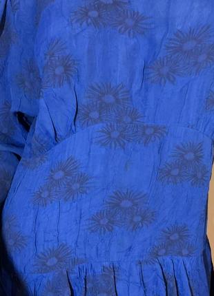 Винтажное платье с баской и рукавом- буф. l/ brend gerard ferret ацетат вискоза2 фото