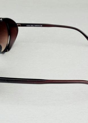Christian dior стильные солнцезащитные очки унисекс коричневые с градиентом3 фото