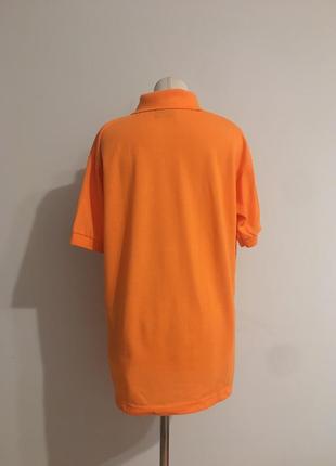 Polo ralph lauren sport футболка-поло оранжевая хлопок6 фото