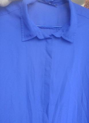 Брендовая блузка небесного цвета1 фото