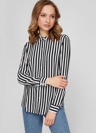 Женская блуза в полоску tommy hilfiger  regular blouse р. 12