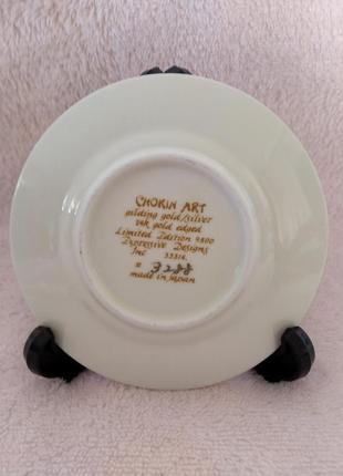 Коллекционная тарелка chokin art 24k gold япония винтаж2 фото