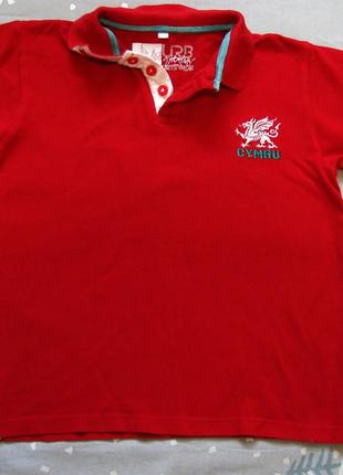 Спортивна футболка поло urb 65 на хлопчика 11-12 років червона