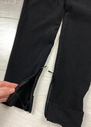 Gucci шерстяные оригинальные штаны брюки классические черные облегающие скинни со складами змейками10 фото