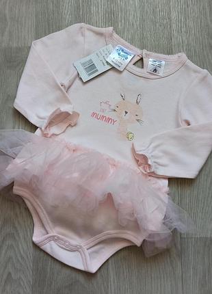 Прикольний новий боді zeb на 6-12 міс.