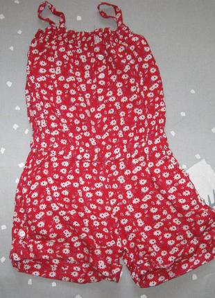 Ромпер шортами летний комбинезон,песочник на девочку 4 года