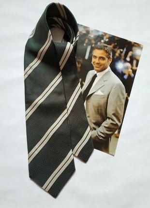 Краватка в смужку шовковий giorgio armani краватка краватка шовковий галстук2 фото