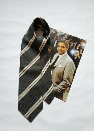 Краватка в смужку шовковий giorgio armani краватка краватка шовковий галстук3 фото