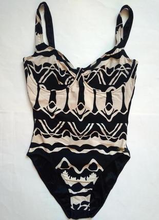 12-14 elfi винтажный шикарный слитный цельный купальник анти хлор, мягкие чашки на с