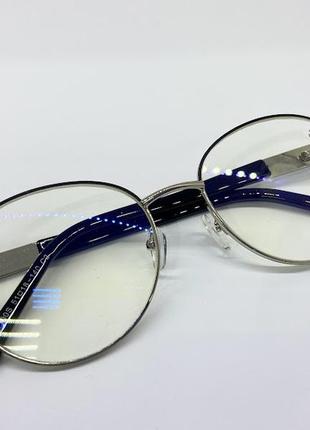 Комп'ютерні окуляри кругляш раунди в тонкій оправі метал +2.253 фото