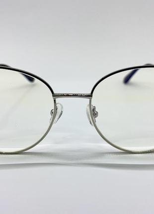 Комп'ютерні окуляри кругляш раунди в тонкій оправі метал +2.254 фото