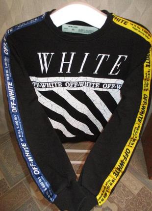 Свитшот худи реглан off-white