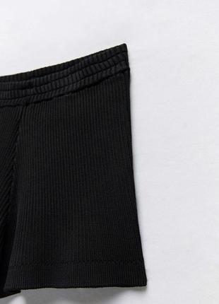 Черные плотные шорты4 фото