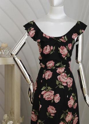 Сукня сарафан квітковий принт2 фото