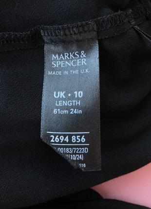 Сукня міді m&s 10, м, s, чорна, чёрное платье миди5 фото