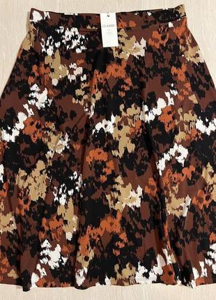 Очень красивая и стильная брендовая разноцветная юбка...вискоза.4 фото