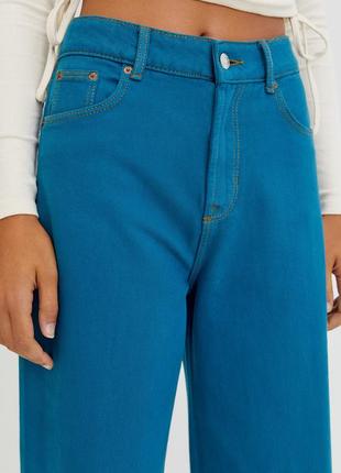 Цветные широкие джинсы pull&bear - 34, 36, 38, 403 фото