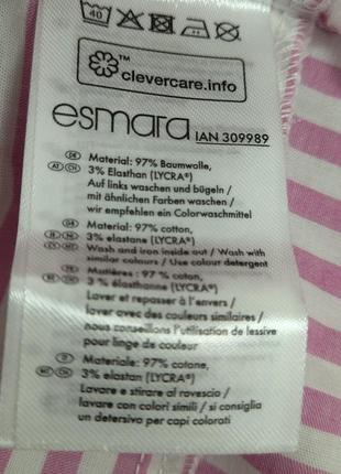 Батал! крута подовжена сорочка туніка в смужку esmara, єврор. 46, 48, 50 - є заміри!4 фото