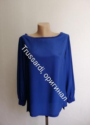 Дизайнерская, шелковая блуза trussardi р. 40,m,s,8,10,12