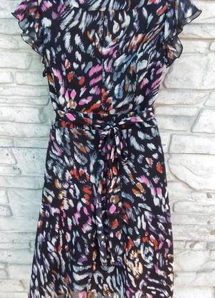 Распродажа!!! красивое, шифоновое платье черного цвета в принт george4 фото