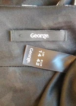 Распродажа!!! красивое, шифоновое платье черного цвета в принт george5 фото