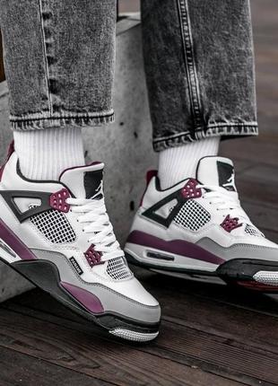 Кроссовки nike air jordan Official retro 4 pari stain germain