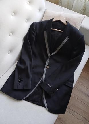 Елітний чоловічий чорний піджак daniel perry2 фото
