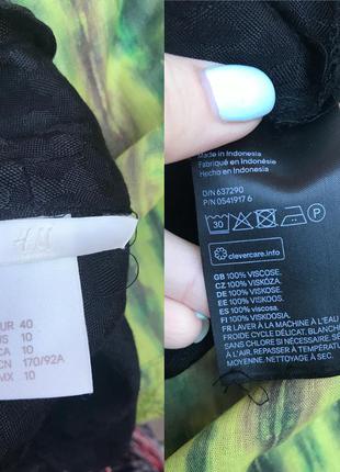 Туника,платье,рубашка удлинённая с бантом,жабо по груди,вискоза h&m 2