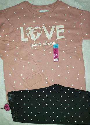 Лосини і світшот утеплений primark 152 cm