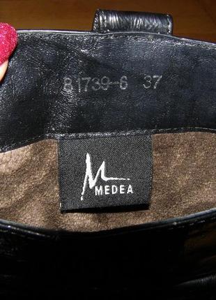 Чорні чоботи з лакової шкіри, весна-осінь, medea, 37 розмір5 фото