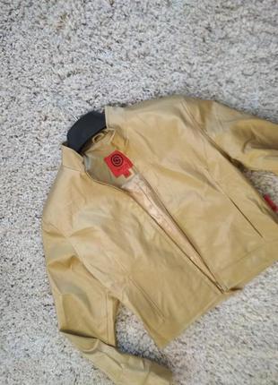 Супер куртка, золото, бомбер, spiritus,р. м4 фото