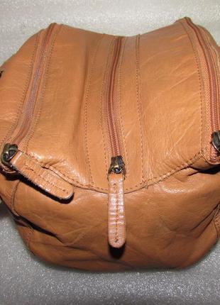 Объёмная сумка 100% натуральная кожа ~faith~1 фото