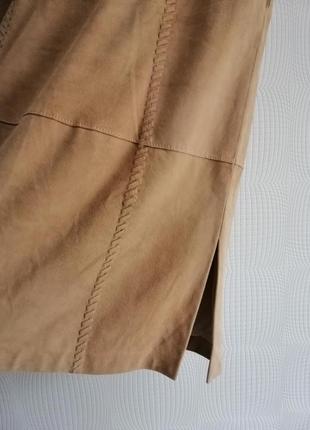 Кожаная,длинная юбка gerry weber из натур.кожи,замша,р.42,44,l,xl,14,16,189 фото