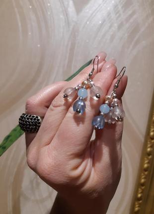 Сережки люцит винтаж