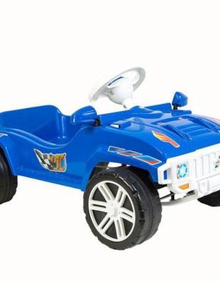 Машинка для катания педальная синяя орион 792 (800x510x310 мм)