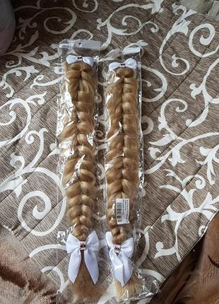 Парик волосы косы заколки 2шт