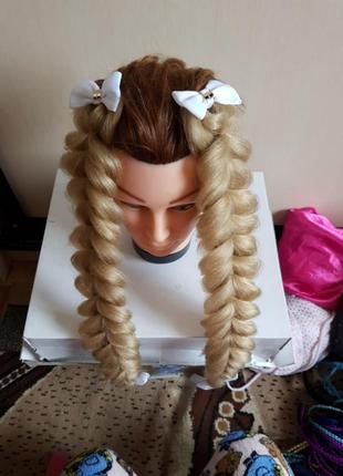 Парик волосы косы заколки 2шт