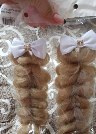 Парик волосы косы заколки 2шт