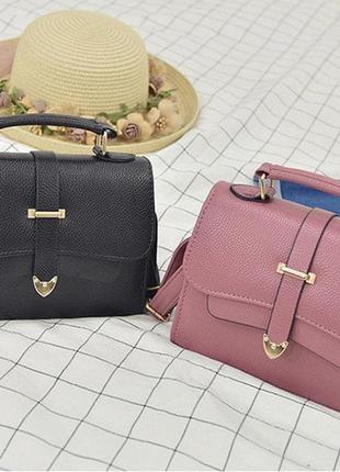 Женская маленькая сумочка клатч на плечо эко кожа, мини сумка модная и стильная