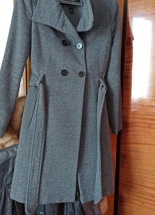 Шикарное шерстяное пальто6 фото