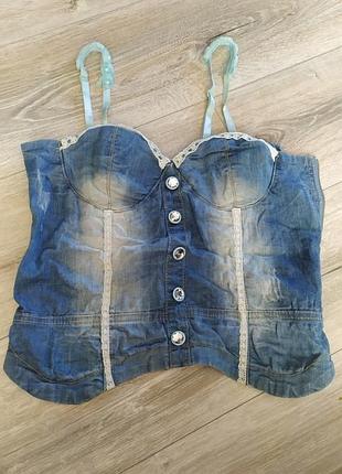 Жіночий джинсовий топ жіночий джинсовий топ