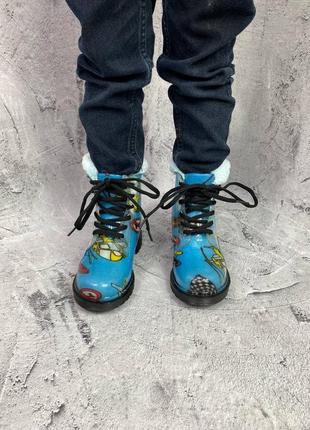 ☔️ силиконовые ботинки с  меховым носочком ☔️ ваш ребенок сможет прыгать по лужам и гулять в дождлив3 фото