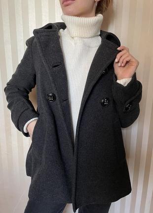 Пальто zara basic жіноче осінь зима весна