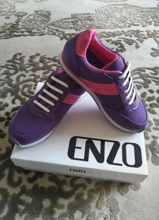 Кросівки на гумках без шнурівки р. 36 enzo kids ellis sneaker, оригінал4 фото