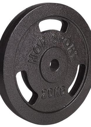 Диск металевий hop-sport 20 кг