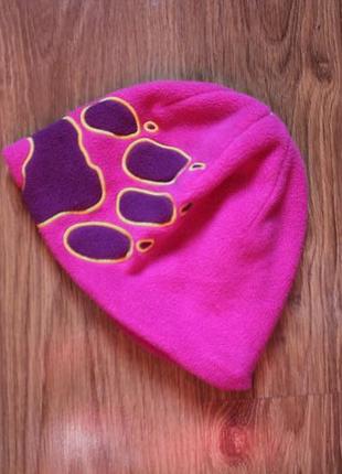 Флісова шапка jack wolfskin front paw hat